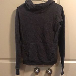 Girls dark grey light weight hoodie.